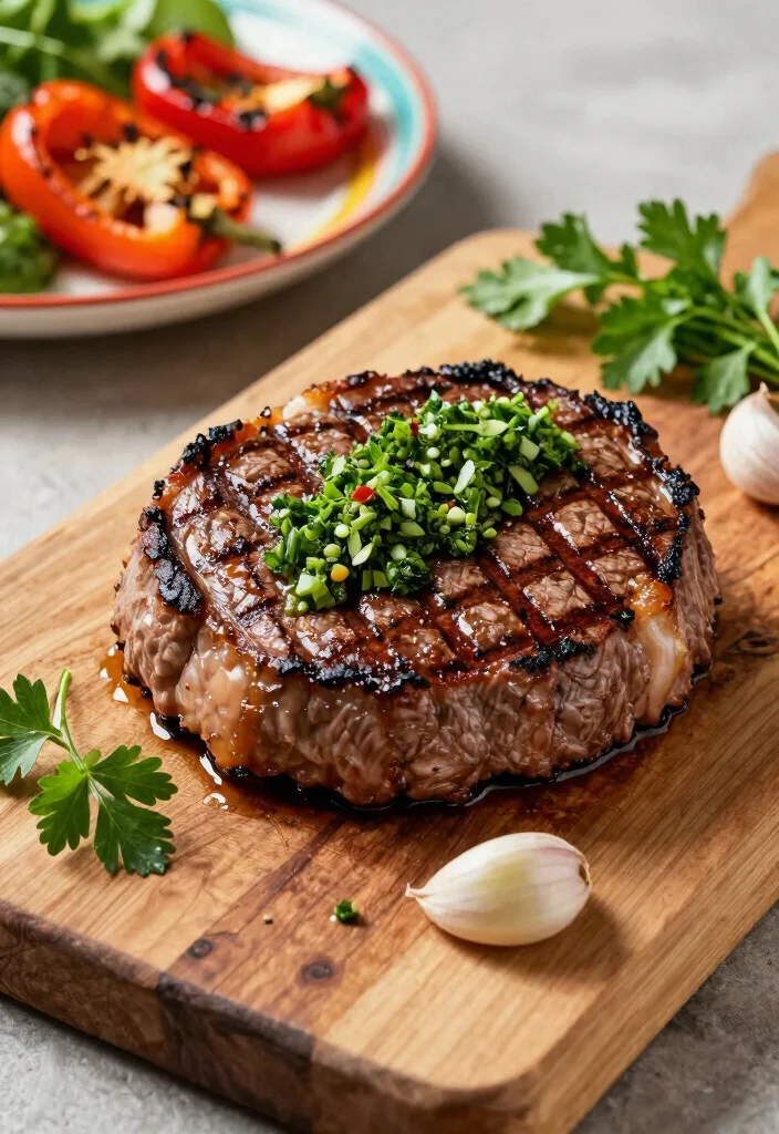 16 Beef Round Steak Recipes: Lean Savory Plates - 1. Grilled Round Steak with Chimichurri 1