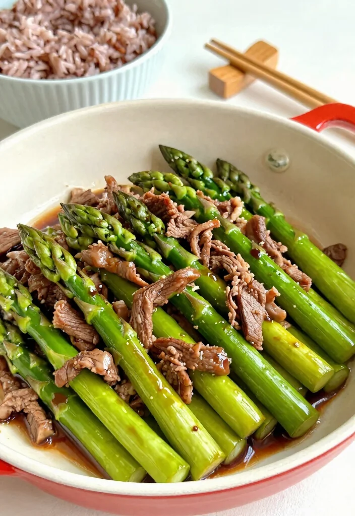 16 Beef Shaved Steak Recipes Fast Skillet Meals - 13. Beef Shaved Steak and Asparagus Stir-Fry 1