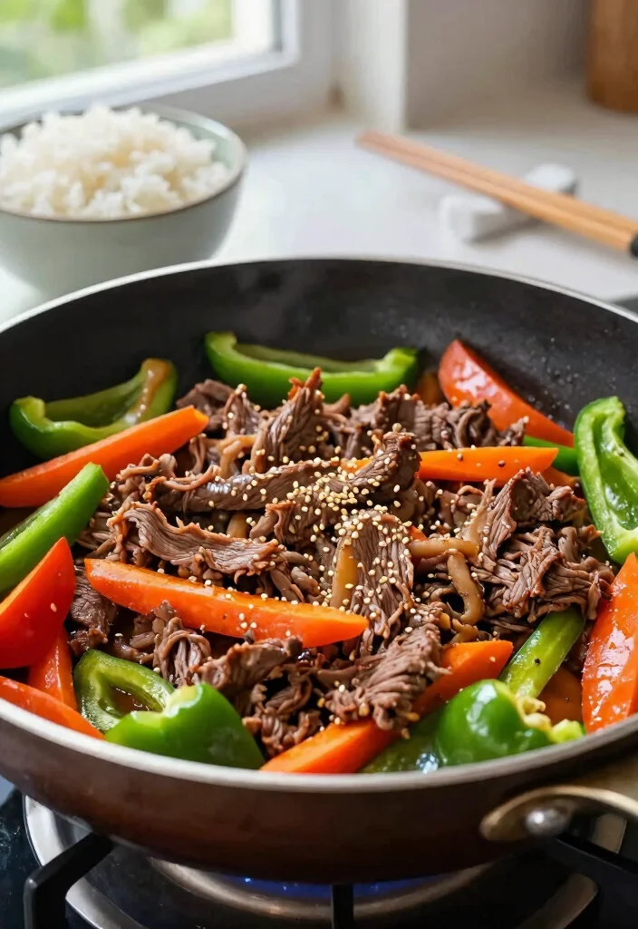 16 Beef Shaved Steak Recipes Fast Skillet Meals - 6. Beef Shaved Steak and Vegetable Stir-Fry 1