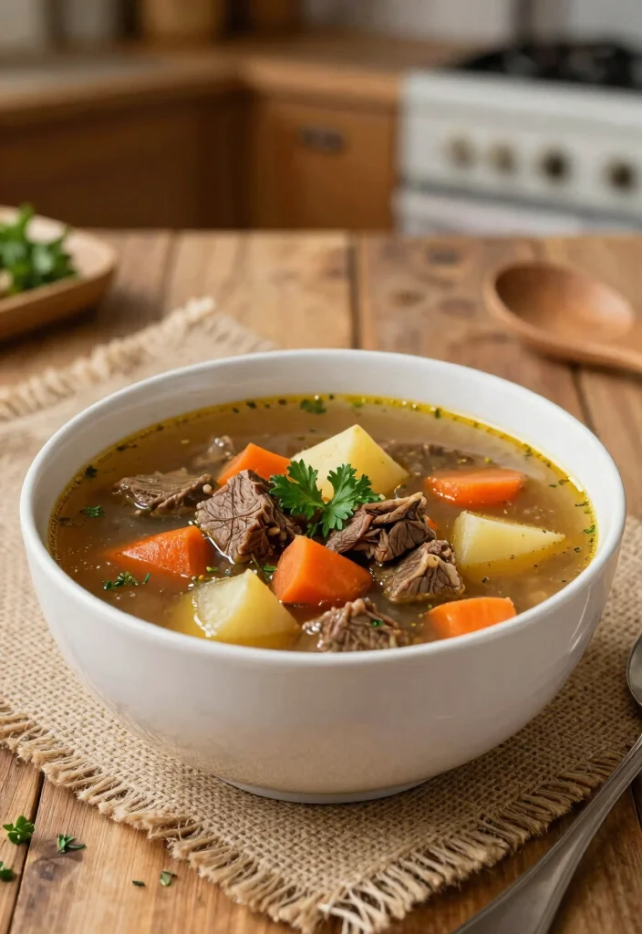 16 Beef Soup Bone Recipes Deep Savory Broths - 2. Hearty Beef and Vegetable Soup 1