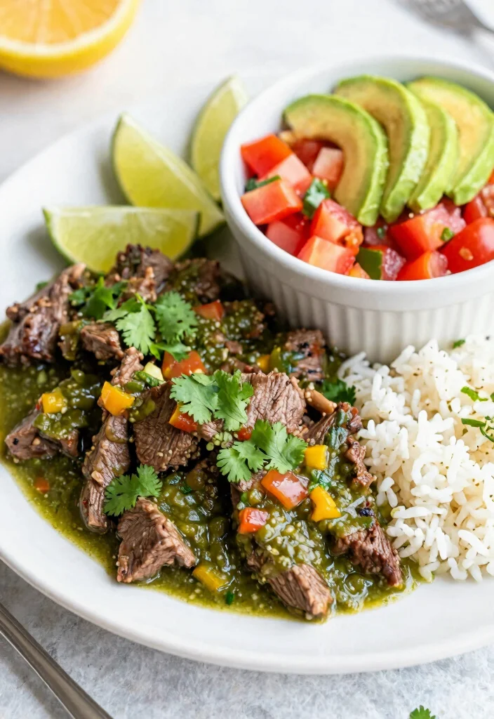 16 Beef Tips Crock Pot Recipes Tender Savory Classics - 14. Beef Tips with Salsa Verde 1