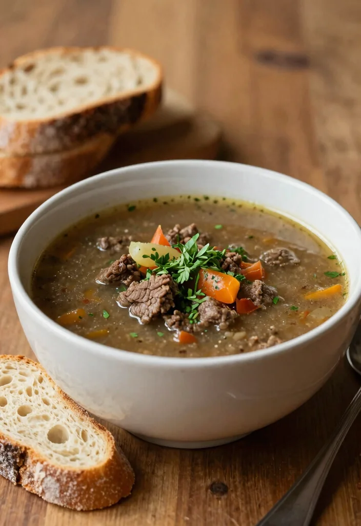 16 Budget-Friendly One-Pot Ground Beef Recipes for Quick Family Dinners - 12. Ground Beef and Vegetable Soup 1