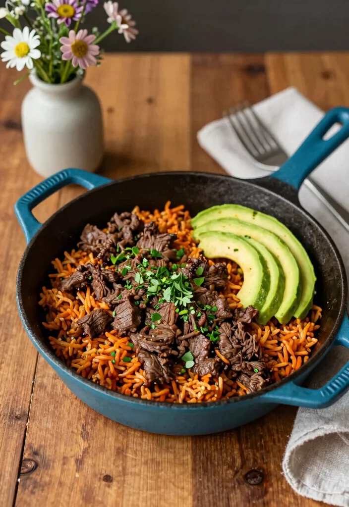 16 Budget-Friendly One-Pot Ground Beef Recipes for Quick Family Dinners - 2. Beef and Rice Skillet 1