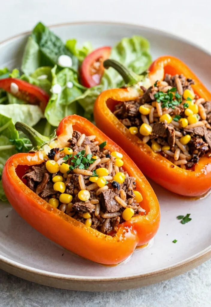 16 Corned Beef Recipes Slow Cooker Easy Comfort - 12. Corned Beef Stuffed Peppers 1