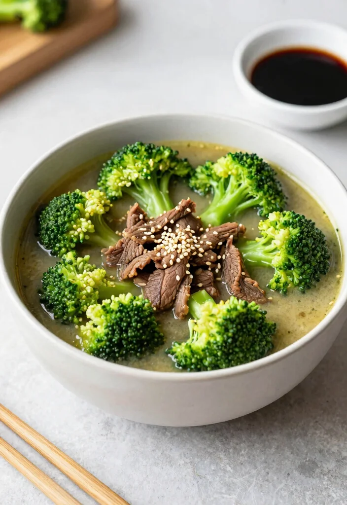 16 Cozy Ground Beef Soup Recipes for Hearty Bowls - 13. Beef and Broccoli Soup 1