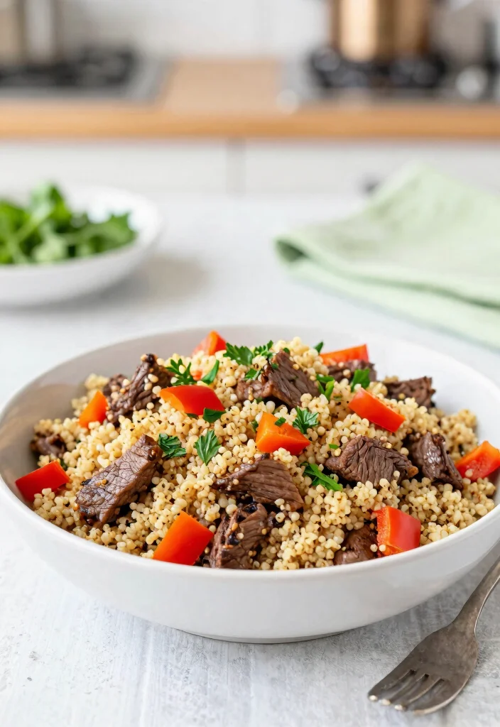 16 Ground Beef Instant Pot Recipes for Fast Comfort Meals - 12. Instant Pot Beef and Quinoa 1