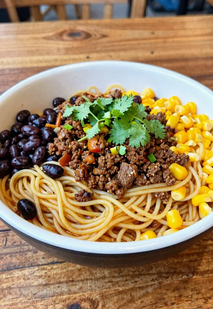 16 Ground Beef Noodles Recipes Quick Comfort Bowls - 15. Southwest Beef Noodle Bowl 1