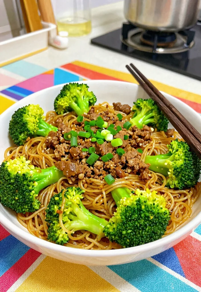 16 Ground Beef Noodles Recipes Quick Comfort Bowls - 2. Easy Beef and Broccoli Noodle Stir-Fry 1