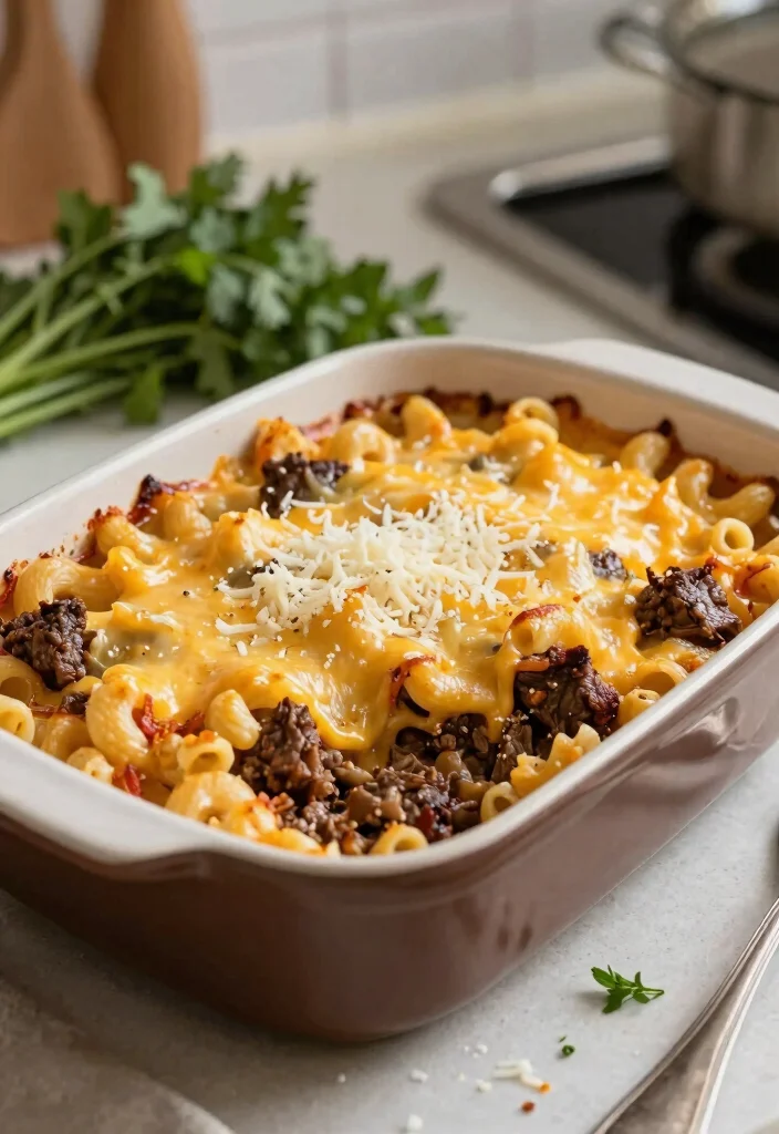 16 Ground Beef Noodles Recipes Quick Comfort Bowls - 3. Cheesy Beef and Macaroni Casserole 1