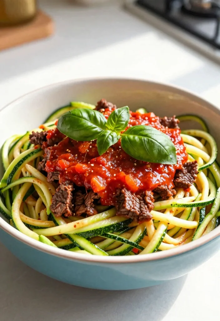 16 Ground Beef Noodles Recipes Quick Comfort Bowls - 8. Beef and Zucchini Noodle Bowl 1