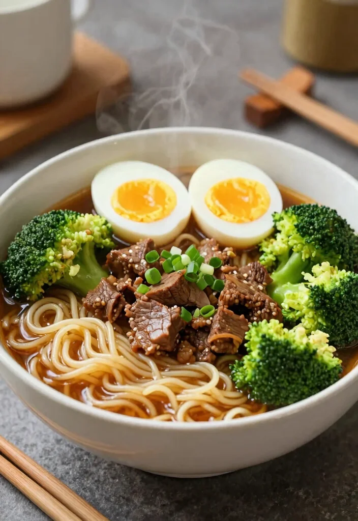 16 Ground Beef and Broccoli Recipes Savory Quick Skillets - 13. Ground Beef and Broccoli Ramen 1