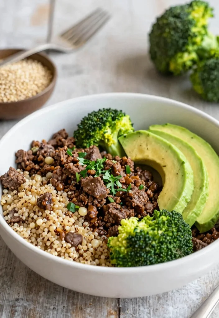 16 Ground Beef and Broccoli Recipes Savory Quick Skillets - 3. Ground Beef and Broccoli Quinoa Bowl 1