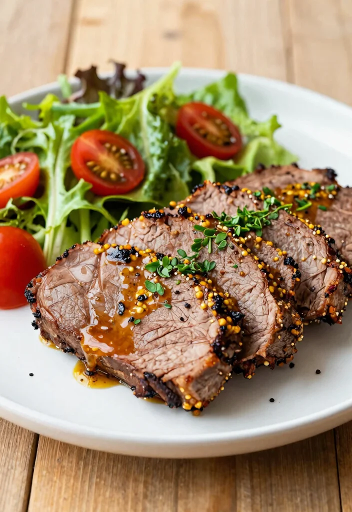 17 Beef Brisket Recipes Oven Tender Flavorful Roasts - 12. Herbed Mustard Brisket 1