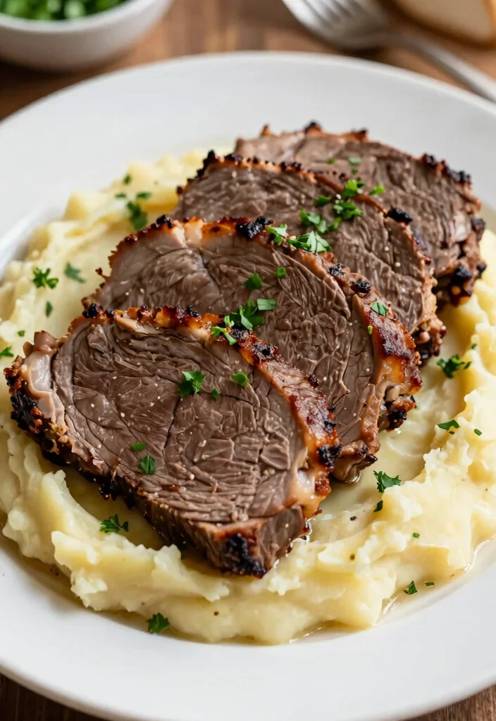 17 Beef Rump Roast Recipes for Tender Sunday Dinners - 13. Rump Roast with Garlic Mashed Potatoes 1