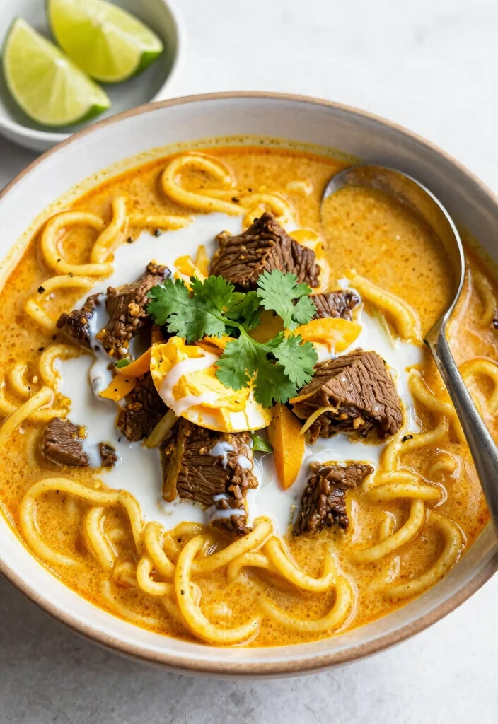 17 Beef and Egg Noodle Recipes Cozy Comfort Classics - 15. Beef and Egg Noodle Curry 1