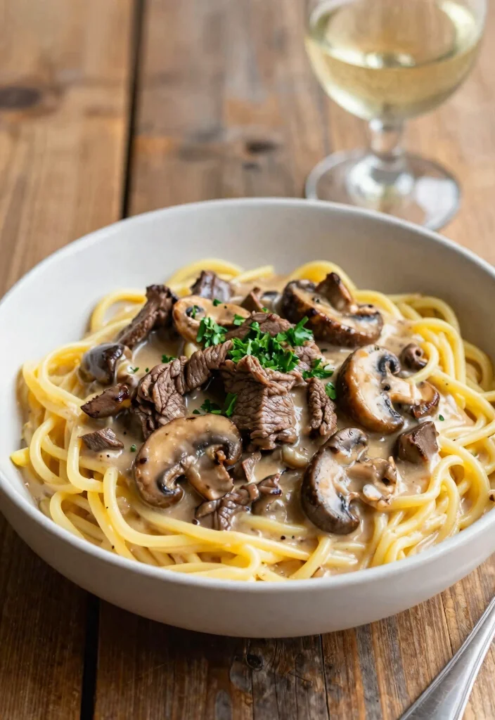 17 Beef and Egg Noodle Recipes Cozy Comfort Classics - 5. Beef Stroganoff with Egg Noodles 1