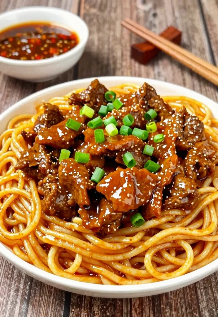 17 Beef and Egg Noodle Recipes Cozy Comfort Classics - 7. Mongolian Beef with Egg Noodles 1