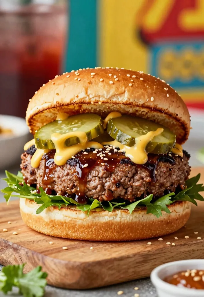 17 Ground Beef Burger Recipes: Juicy Classic Patties - 16. Asian-inspired Burger 1