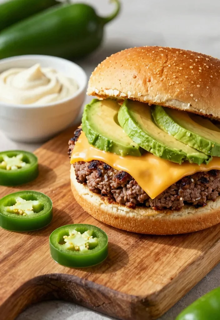 17 Ground Beef Burger Recipes: Juicy Classic Patties - 2. Spicy Jalapeño Burger 1