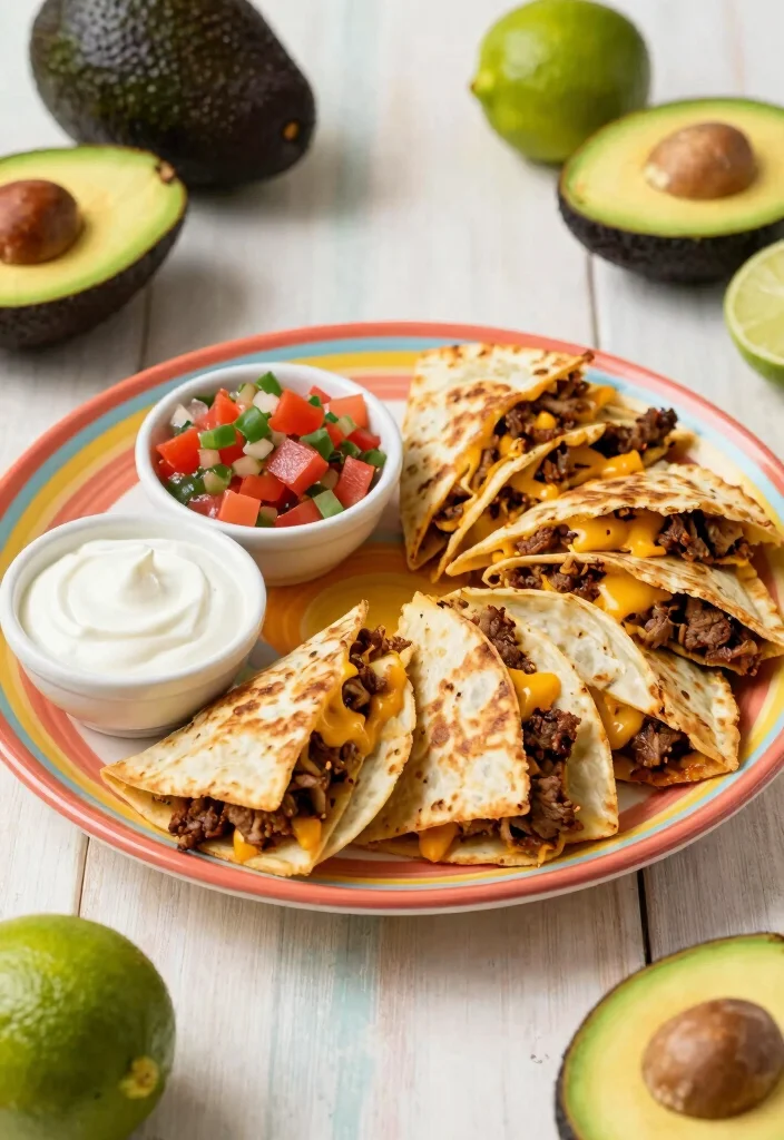 17 Ground Beef Dinner Recipes Weeknight Go Tos - 16. Beef and Cheese Quesadillas 1