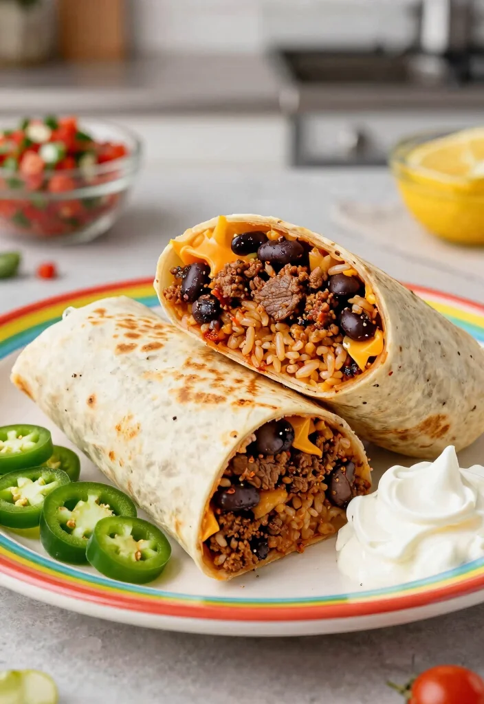 17 Ground Beef Mexican Recipes: Bold Spicy Favorites - 2. Spicy Beef Burritos 1