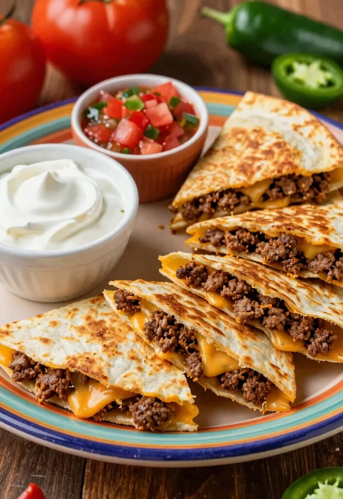 17 Ground Beef Mexican Recipes: Bold Spicy Favorites - 4. Ground Beef Quesadillas 1