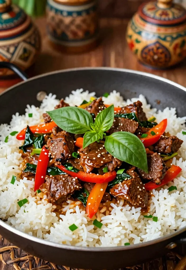 17 Ground Beef Skillet Recipes One Pan Wonders - 10. Thai Basil Beef Skillet 1