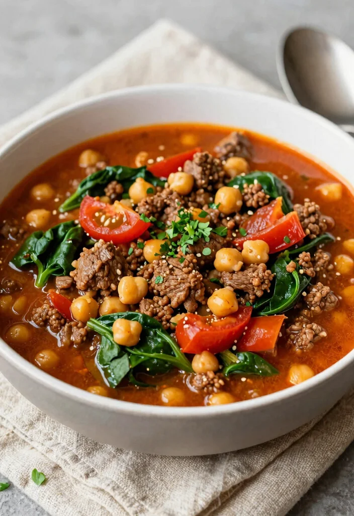 17 Ground Beef Stew Recipes Rich Comfort Classics - 17. Ground Beef and Chickpea Stew 1