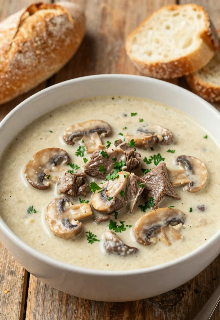 17 Ground Beef Stew Recipes Rich Comfort Classics - 5. Creamy Mushroom Beef Stew 1