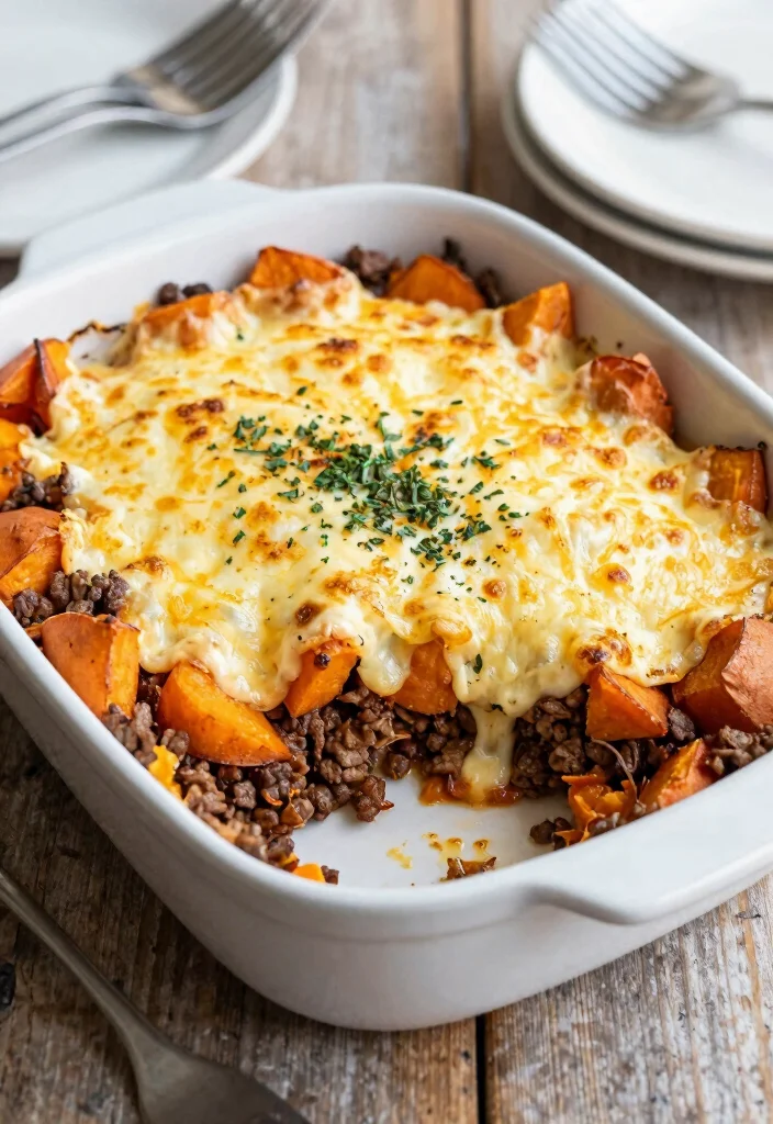 17 Ground Beef Sweet Potato Recipes: Hearty Healthy Bowls - 2. Ground Beef Sweet Potato Casserole 1