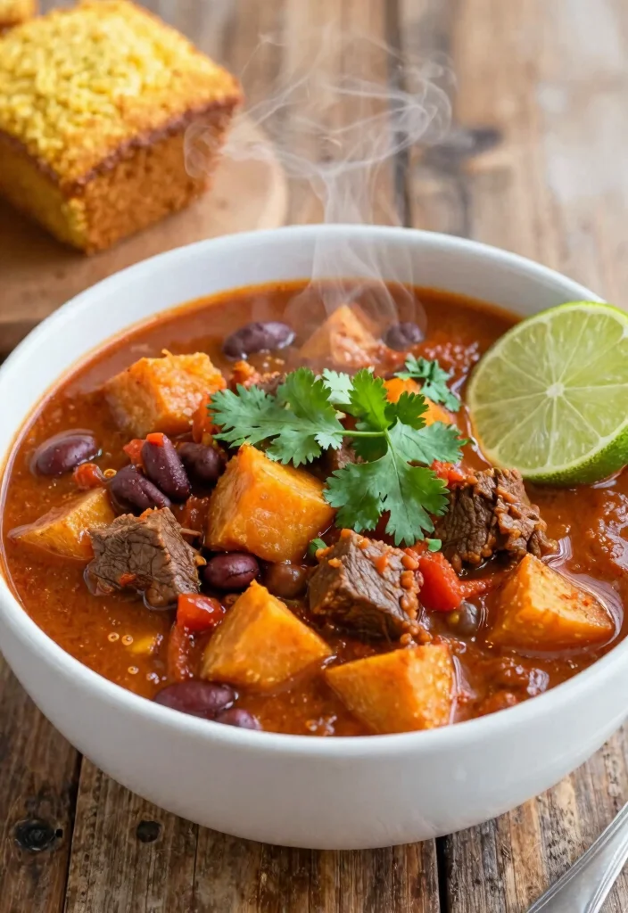 17 Ground Beef Sweet Potato Recipes: Hearty Healthy Bowls - 5. Sweet Potato and Beef Chili 1