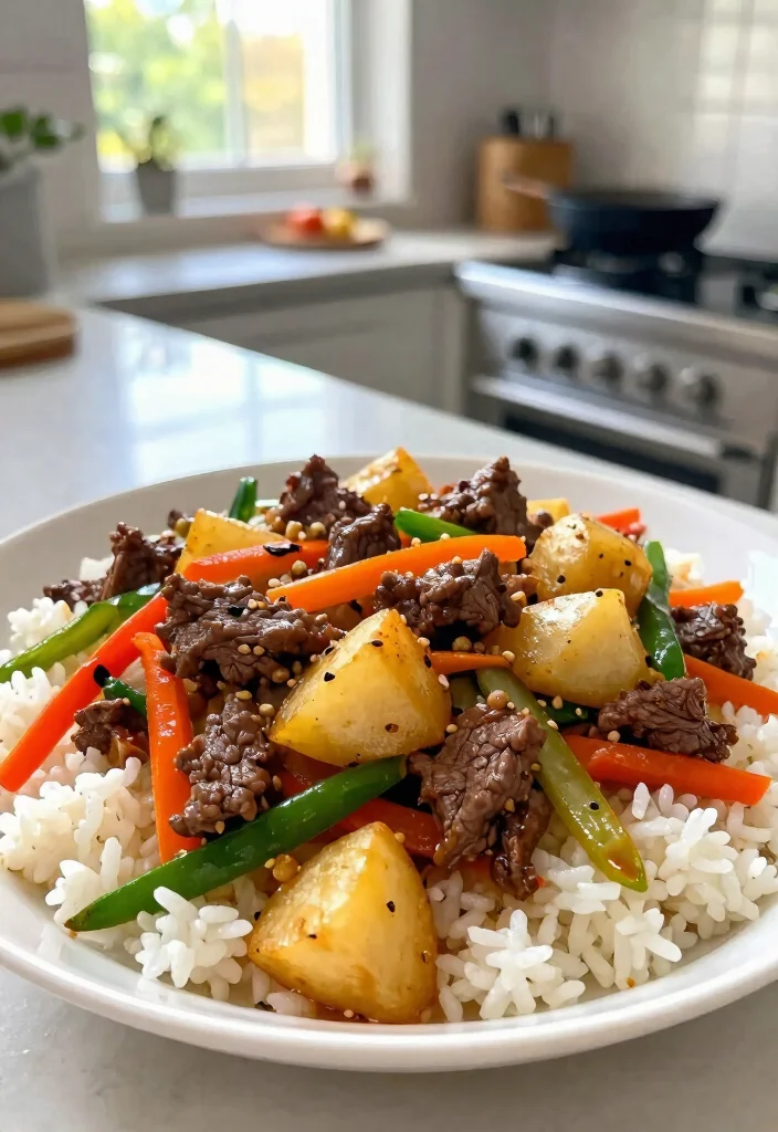 17 Ground Beef and Potato Recipes: Hearty, Filling Meals - 14. Ground Beef and Potato Stir-Fry 1