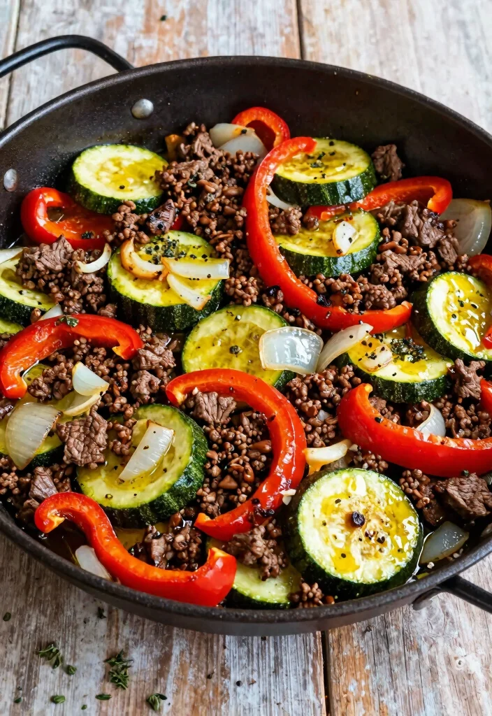 17 Ground Beef and Zucchini Recipes for Light Healthy Bowls - 6. Zucchini and Ground Beef Sheet Pan Dinner 1