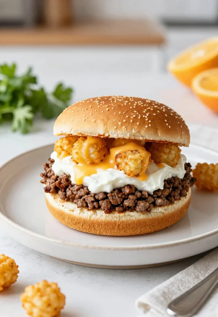 17 Hamburger Tater Tot Casserole Recipes Cheesy Family Hits - 15. Greek Yogurt Hamburger Tater Tot Casserole 1