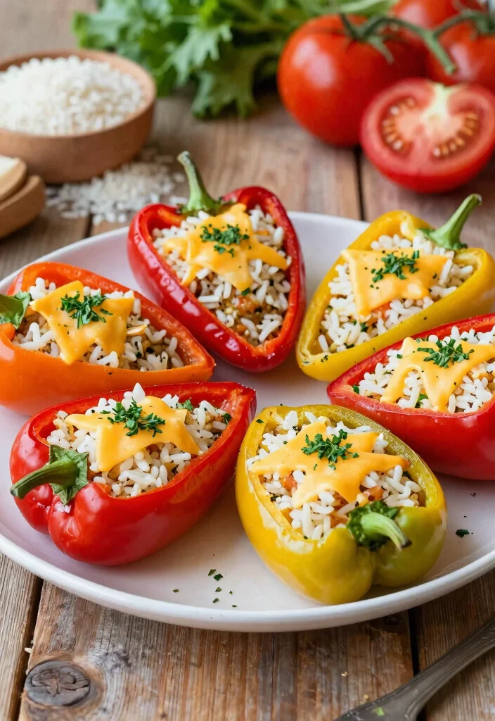 17 Hamburger and Rice Recipes: Easy One Pot Meals - 6. Hamburger and Rice Stuffed Peppers 1