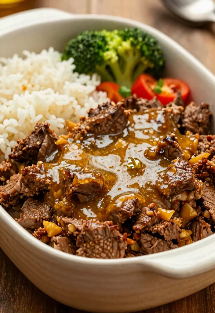 18 Beef Recipes for Dinner: Crowd-Pleasing Classics - 16. Honey Garlic Beef Casserole 1