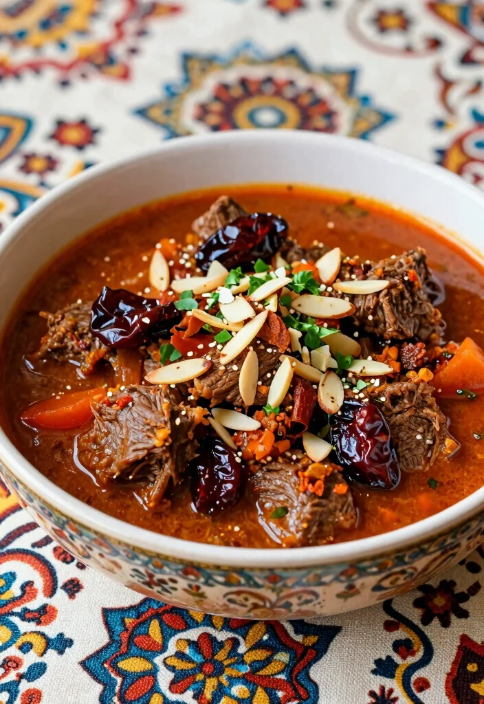 18 Beef Stew Crock Pot Recipes Cozy Set and Forget - 12. Moroccan Beef Stew 1