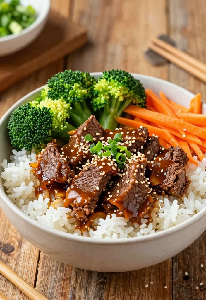 18 Beef Top Round Roast Recipes for Lean Budget Roasts - 6. Teriyaki Beef Bowl 1