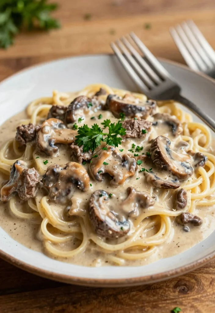 18 Beef and Mushroom Recipes for Savory Rich Weeknight Dinners - 1. Classic Beef and Mushroom Stroganoff 1