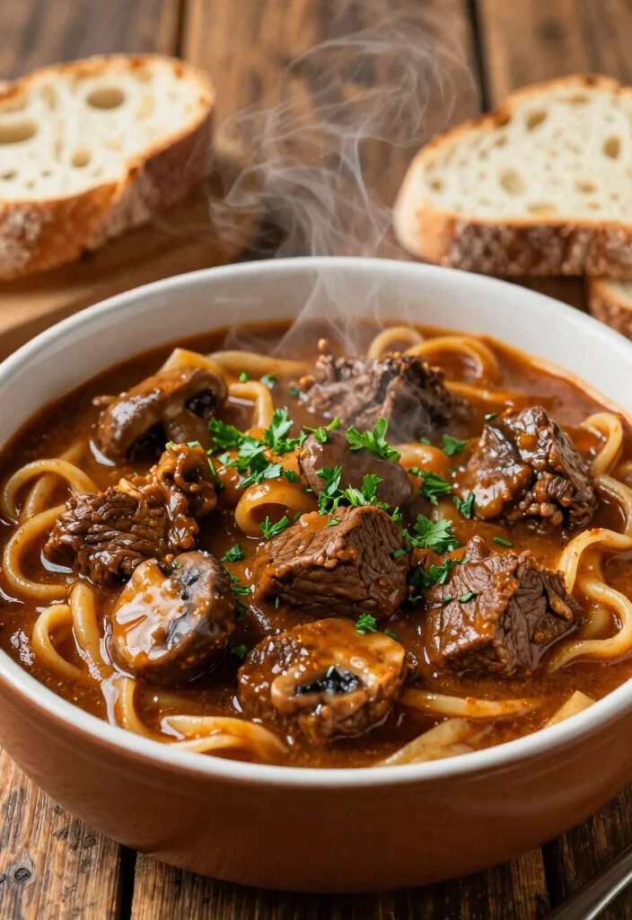 18 Beef and Mushroom Recipes for Savory Rich Weeknight Dinners - 16. Beef and Mushroom Goulash 1