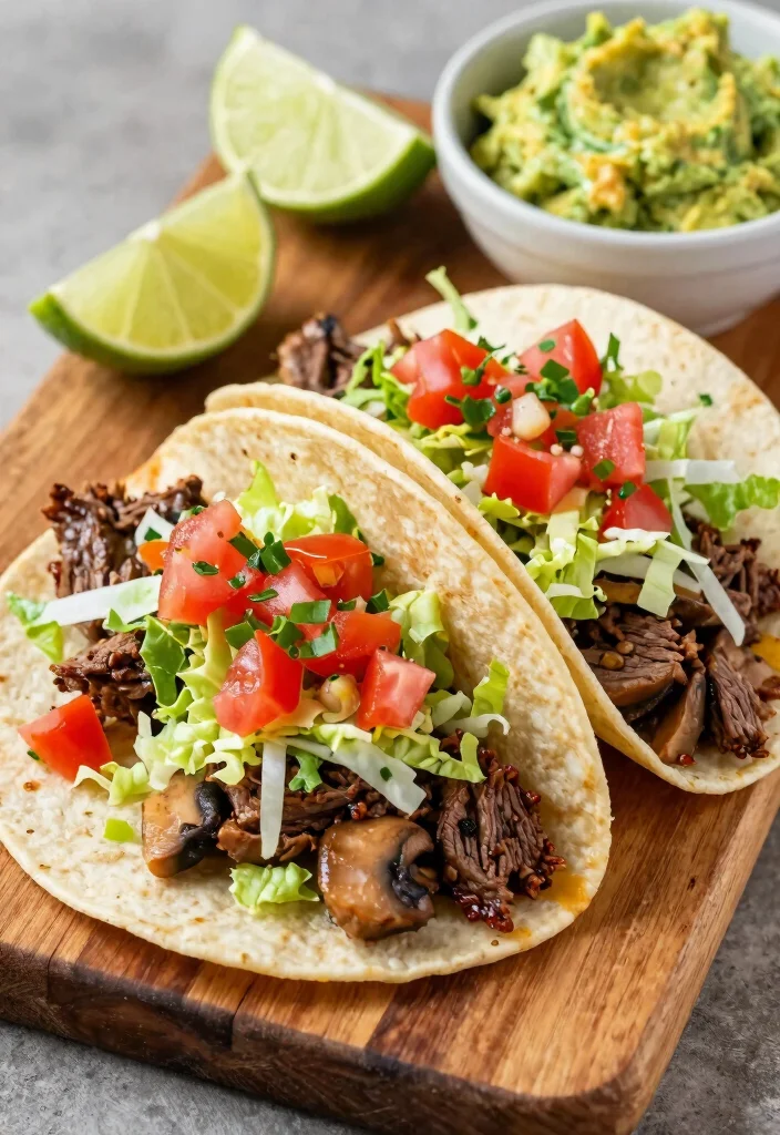 18 Beef and Mushroom Recipes for Savory Rich Weeknight Dinners - 6. Beef and Mushroom Tacos 1