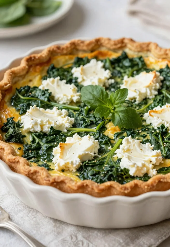 18 Brie Cheese Recipes: Baked Melty Elegant Appetizers - 14. Spinach and Brie Quiche 1
