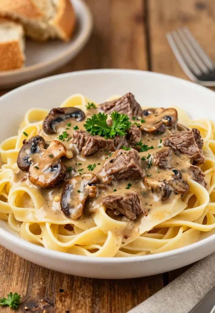 18 Crock Pot Beef Recipes: Family-Friendly Favorites - 4. Beef Stroganoff 1