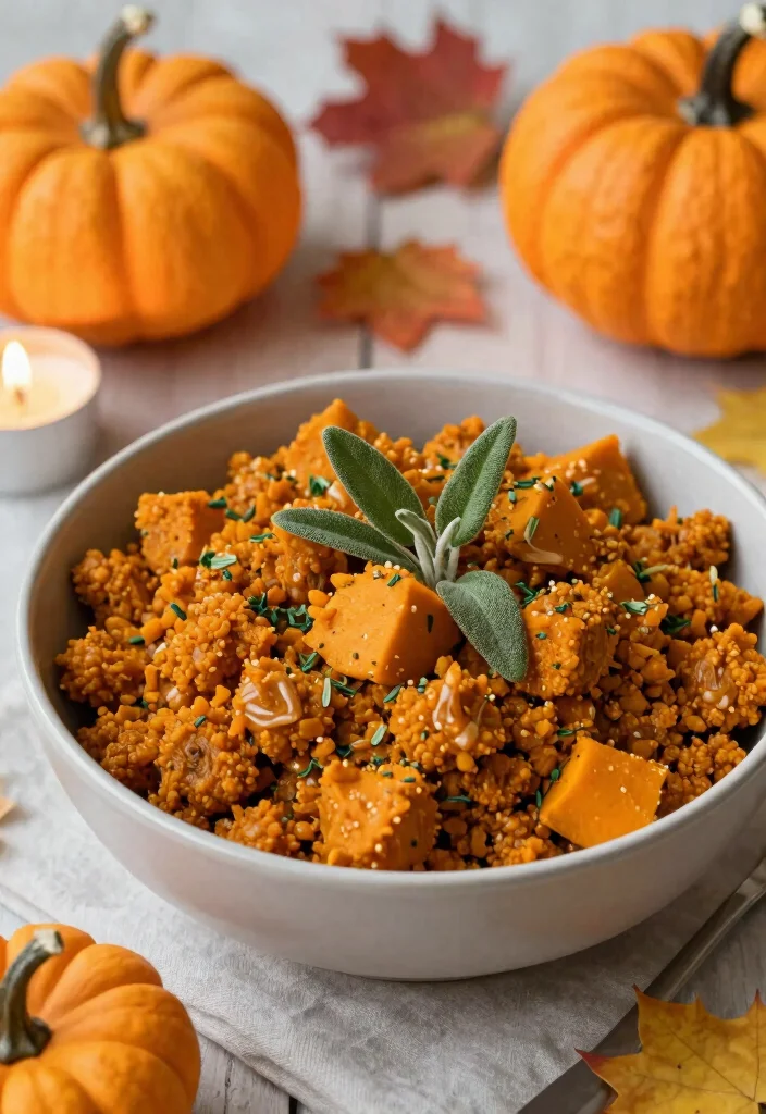 18 Gluten Free Stuffing Recipes: Holiday Friendly Classics - 12. Pumpkin and Sage Stuffing 1