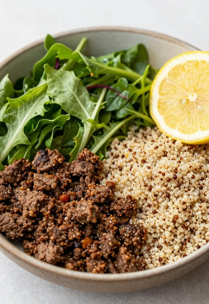 18 Ground Beef Breakfast Recipes: Protein-Packed Starts - 17. Ground Beef and Greens Breakfast Bowl 1