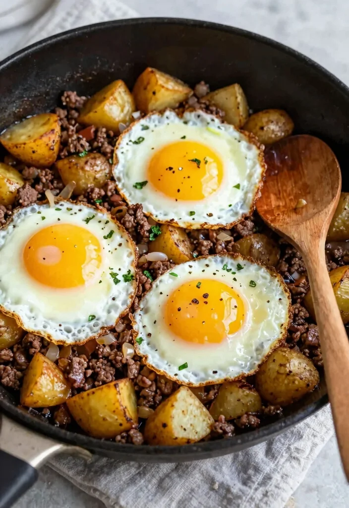 18 Ground Beef Breakfast Recipes: Protein-Packed Starts - 3. Savory Ground Beef Hash 1