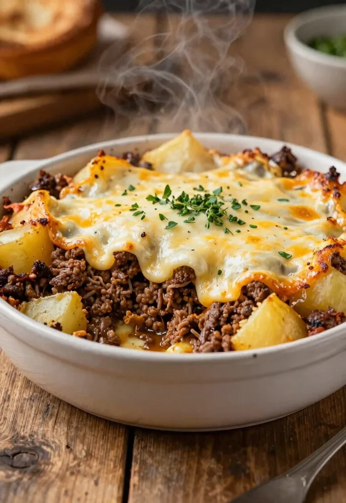 18 Ground Beef Crockpot Recipes Set and Forget Meals - 15. Beef and Potato Casserole 1