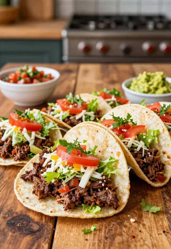 18 Ground Beef Crockpot Recipes Set and Forget Meals - 6. Beef Tacos 1