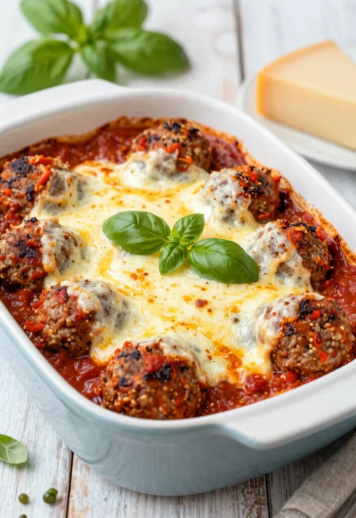 18 Ground Beef Keto Recipes: Low Carb Flavorful Plates - 15. Italian Meatball Casserole 1