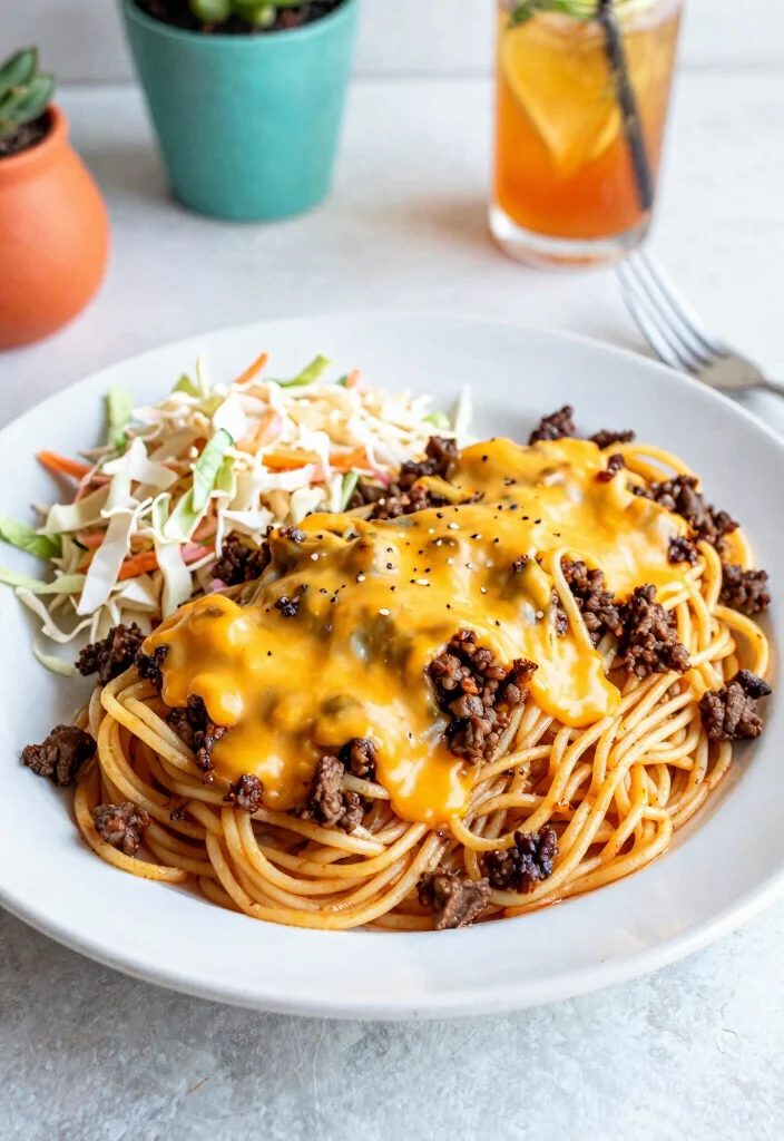 18 Ground Beef Spaghetti Recipes: Classic Crowd Pleasers - 10. BBQ Ground Beef Spaghetti 1